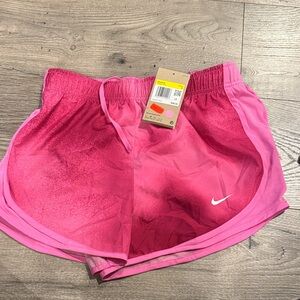 Nike Women's Fuchsia and Rose Athletic Shorts